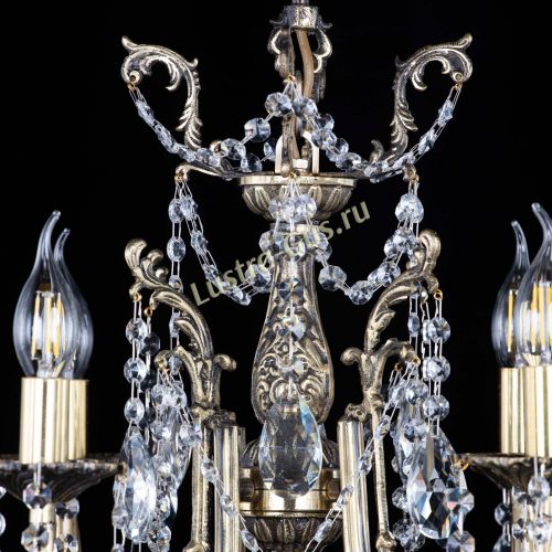 Люстра бронзовая Матильда №4 Шар в Магнитогорске Гусь Хрустальный