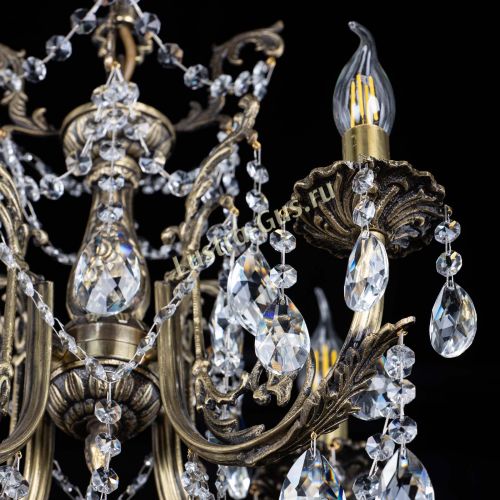 Люстра бронзовая Матильда №4 Шар в Магнитогорске Гусь Хрустальный