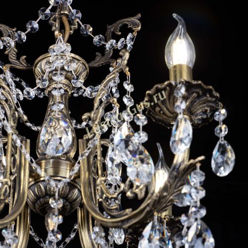 Люстра бронзовая Матильда №4 Шар в Магнитогорске Гусь Хрустальный