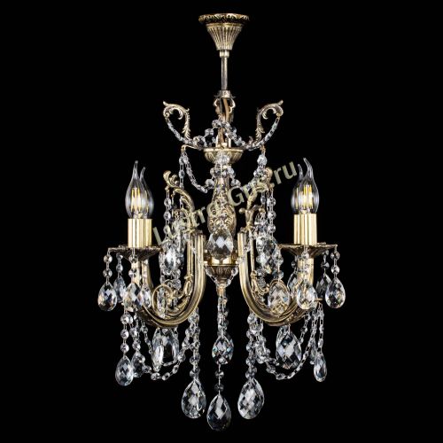 Люстра бронзовая Матильда №4 Баден в Магнитогорске Гусь Хрустальный