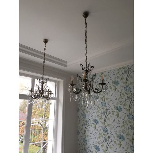 Люстра бронзовая Матильда №4 Баден в Магнитогорске Гусь Хрустальный