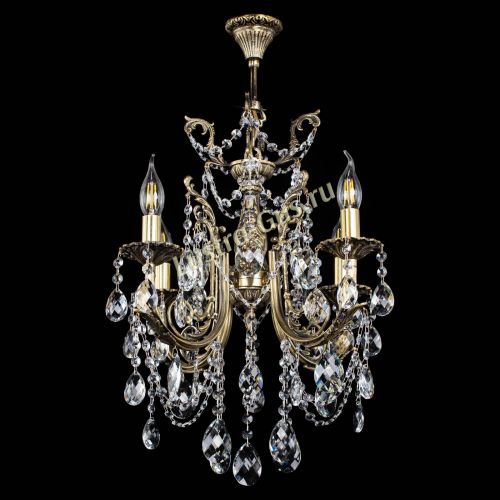 Люстра бронзовая Матильда №4 Баден в Магнитогорске Гусь Хрустальный