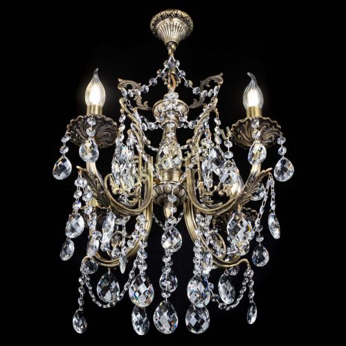 Люстра бронзовая Матильда №4 Баден в Магнитогорске Гусь Хрустальный