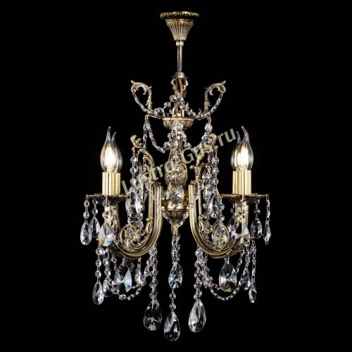 Люстра бронзовая Матильда №4 Лучик в Магнитогорске Гусь Хрустальный