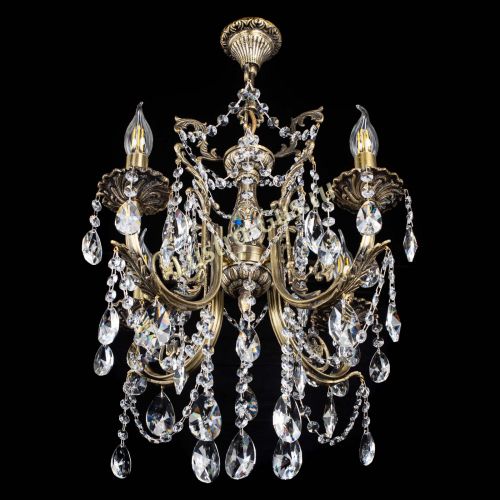 Люстра бронзовая Матильда №4 Лучик в Магнитогорске Гусь Хрустальный