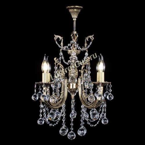 Люстра бронзовая Матильда №4 Шар в Магнитогорске Гусь Хрустальный