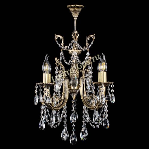 Люстра бронзовая Матильда №4 Журавлик в Магнитогорске Гусь Хрустальный