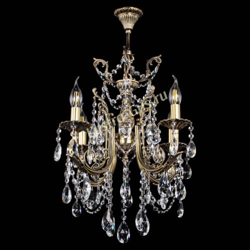 Люстра бронзовая Матильда №4 Журавлик в Магнитогорске Гусь Хрустальный