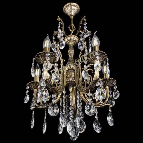 Люстра бронзовая Матильда №5/2 Баден в Магнитогорске Гусь Хрустальный