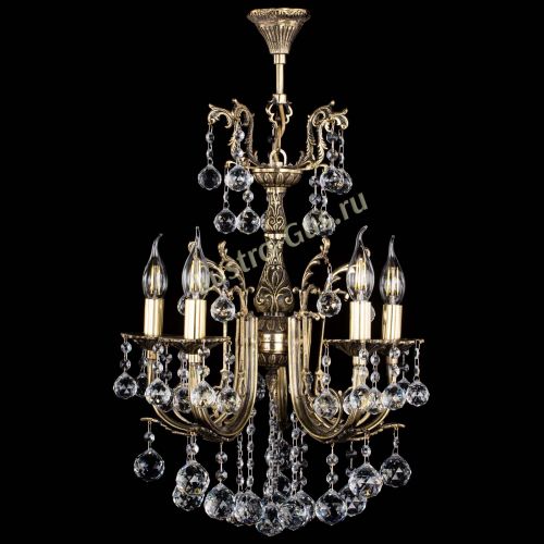 Люстра бронзовая Матильда №5/2 Шар в Магнитогорске Гусь Хрустальный