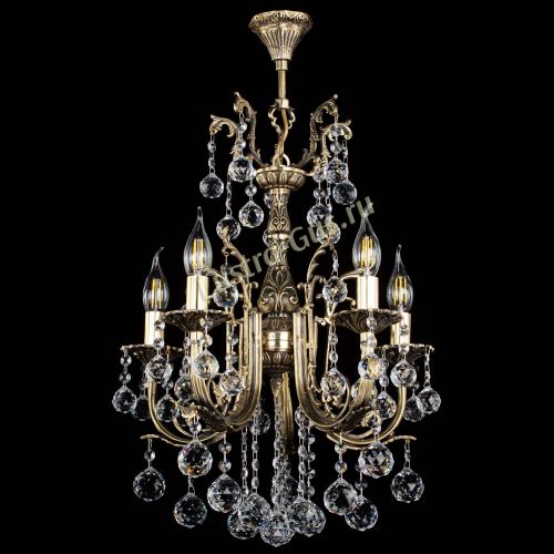 Люстра бронзовая Матильда №5/2 Шар в Магнитогорске Гусь Хрустальный