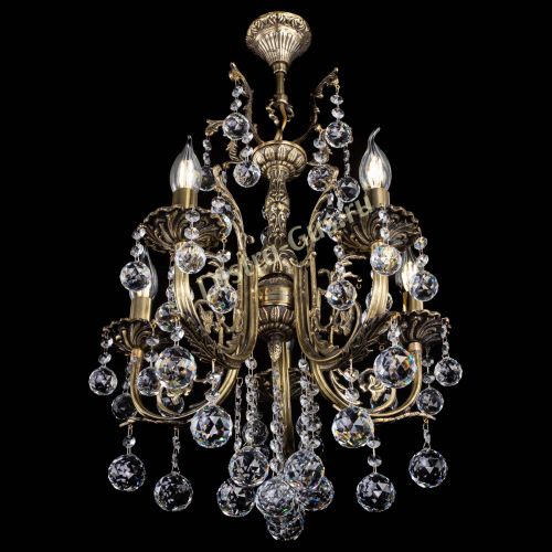 Люстра бронзовая Матильда №5/2 Шар в Магнитогорске Гусь Хрустальный