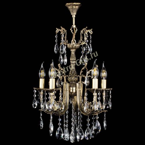 Люстра бронзовая Матильда №5/2 Журавлик в Магнитогорске Гусь Хрустальный