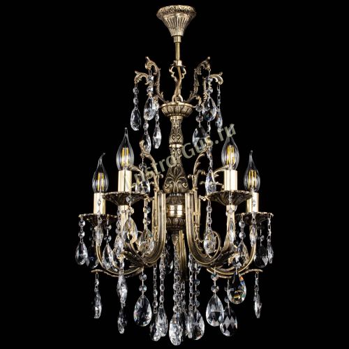 Люстра бронзовая Матильда №5/2 Журавлик в Магнитогорске Гусь Хрустальный