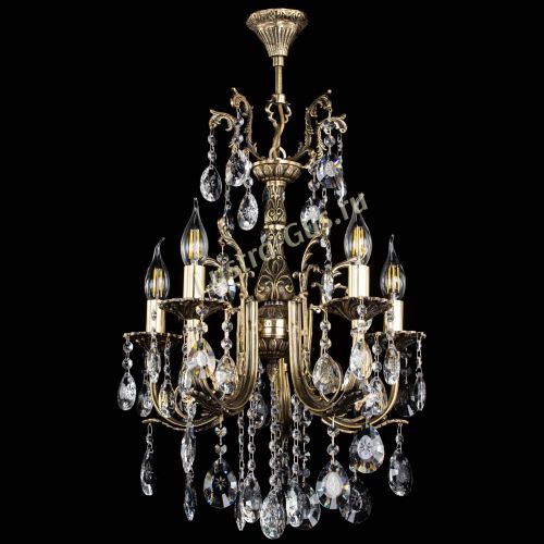 Люстра бронзовая Матильда №5/2 Звездочка в Магнитогорске Гусь Хрустальный