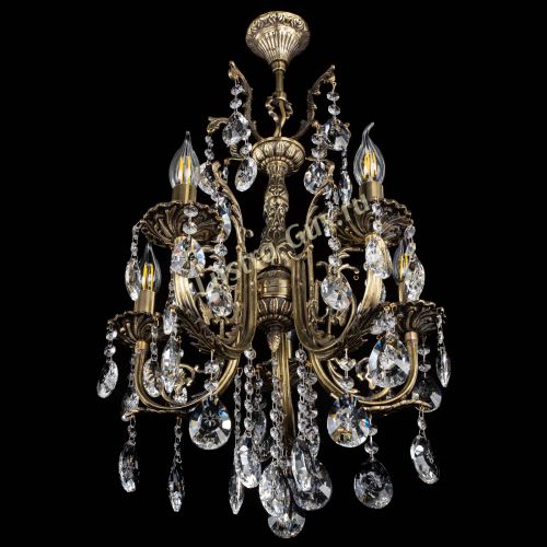 Люстра бронзовая Матильда №5/2 Звездочка в Магнитогорске Гусь Хрустальный