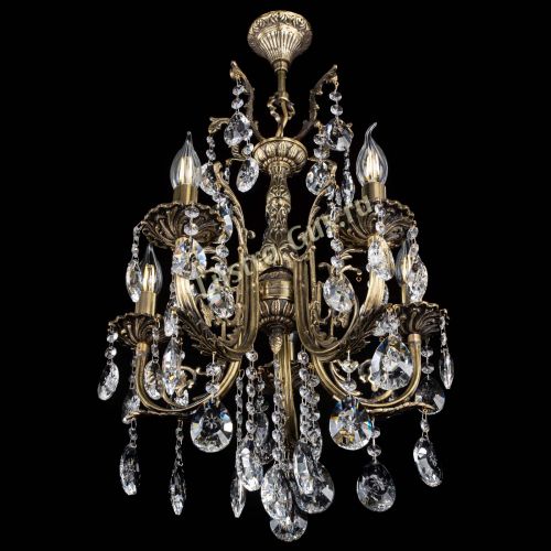 Люстра бронзовая Матильда №5/2 Звездочка в Магнитогорске Гусь Хрустальный