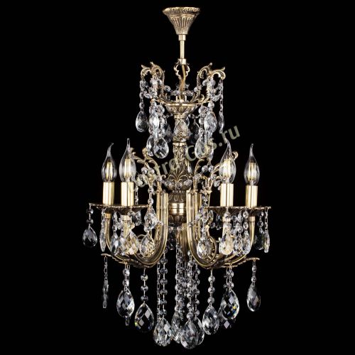 Люстра бронзовая Матильда №5/3 Баден в Магнитогорске Гусь Хрустальный