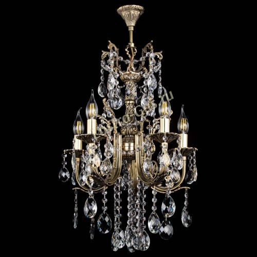 Люстра бронзовая Матильда №5/3 Баден в Магнитогорске Гусь Хрустальный