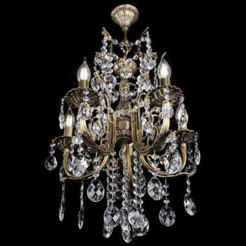 Люстра бронзовая Матильда №5/3 Баден в Магнитогорске Гусь Хрустальный