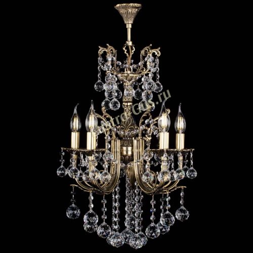 Люстра бронзовая Матильда №5/3 Шар в Магнитогорске Гусь Хрустальный