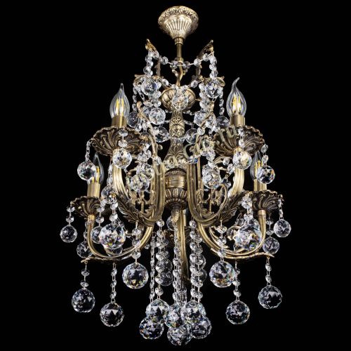 Люстра бронзовая Матильда №5/3 Шар в Магнитогорске Гусь Хрустальный