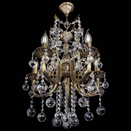 Люстра бронзовая Матильда №5/3 Шар в Магнитогорске Гусь Хрустальный