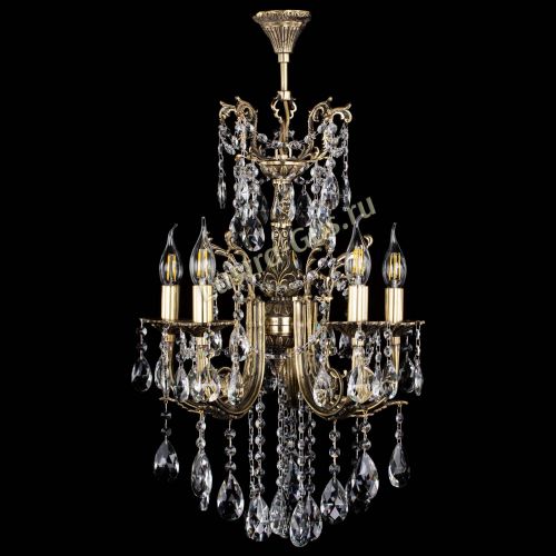 Люстра бронзовая Матильда №5/3 Журавлик в Магнитогорске Гусь Хрустальный