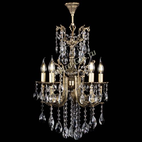 Люстра бронзовая Матильда №5/3 Журавлик в Магнитогорске Гусь Хрустальный