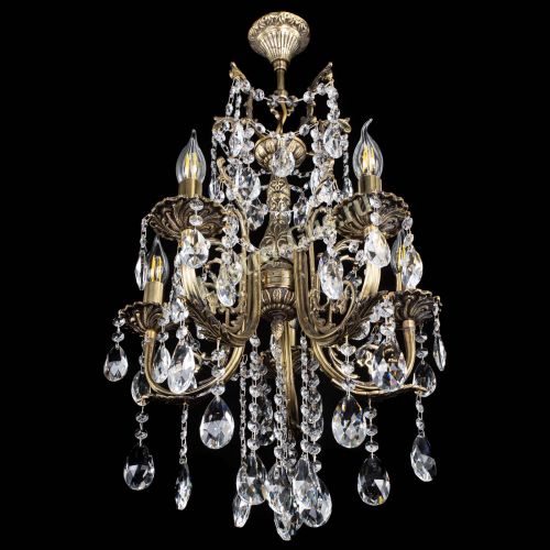 Люстра бронзовая Матильда №5/3 Журавлик в Магнитогорске Гусь Хрустальный