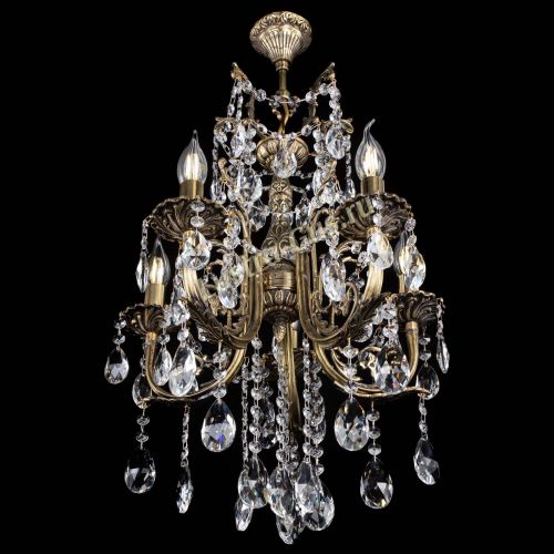 Люстра бронзовая Матильда №5/3 Журавлик в Магнитогорске Гусь Хрустальный