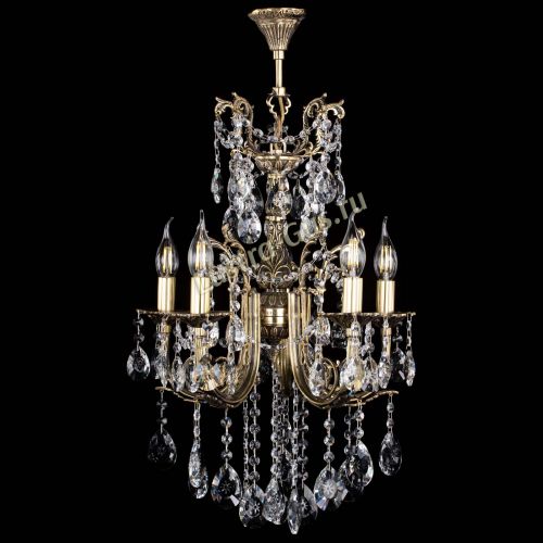 Люстра бронзовая Матильда №5/3 Звездочка в Магнитогорске Гусь Хрустальный