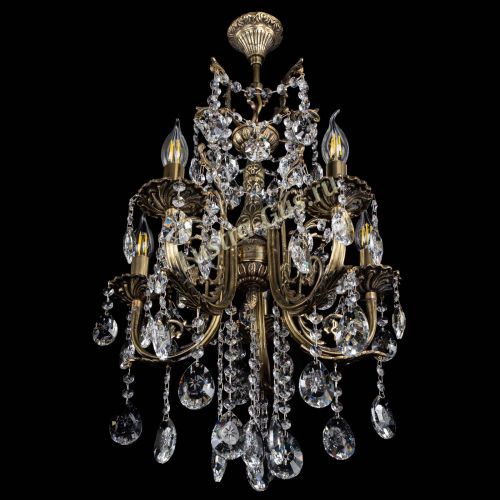 Люстра бронзовая Матильда №5/3 Звездочка в Магнитогорске Гусь Хрустальный