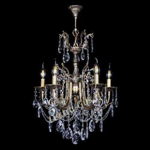 Люстра бронзовая Матильда №5 Баден в Магнитогорске Гусь Хрустальный