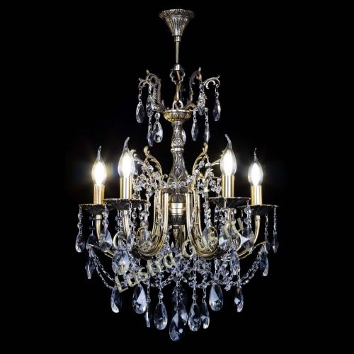 Люстра бронзовая Матильда №5 Лучик в Магнитогорске Гусь Хрустальный