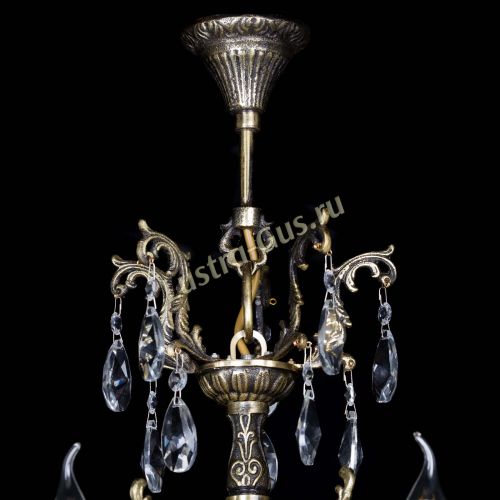 Люстра бронзовая Матильда №5 Лучик в Магнитогорске Гусь Хрустальный