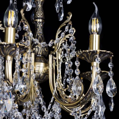 Люстра бронзовая Матильда №5 Лучик в Магнитогорске Гусь Хрустальный