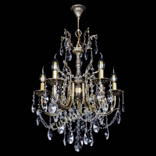 Люстра бронзовая Матильда №5 Лучик в Магнитогорске Гусь Хрустальный