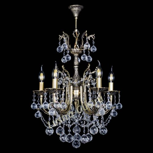 Люстра бронзовая Матильда №5 Шар в Магнитогорске Гусь Хрустальный