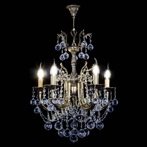 Люстра бронзовая Матильда №5 Шар в Магнитогорске Гусь Хрустальный