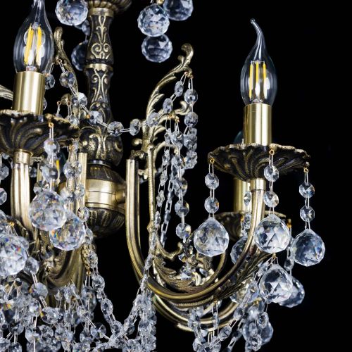 Люстра бронзовая Матильда №5 Шар в Магнитогорске Гусь Хрустальный