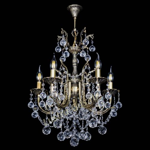 Люстра бронзовая Матильда №5 Шар в Магнитогорске Гусь Хрустальный