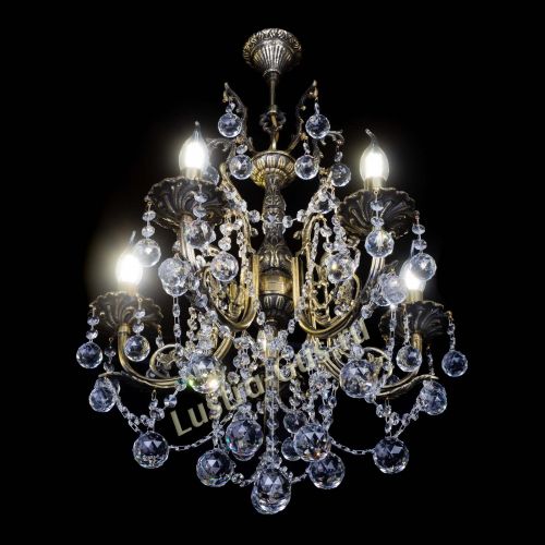 Люстра бронзовая Матильда №5 Шар в Магнитогорске Гусь Хрустальный