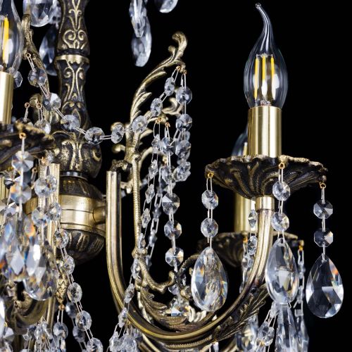 Люстра бронзовая Матильда №5 Журавлик в Магнитогорске Гусь Хрустальный