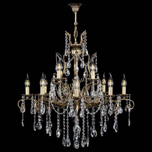 Люстра бронзовая Мелания №12/2 баден в Магнитогорске Гусь Хрустальный