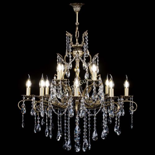 Люстра бронзовая Мелания №12/2 лучик в Магнитогорске Гусь Хрустальный