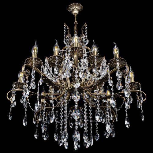 Люстра бронзовая Мелания №12/2 лучик в Магнитогорске Гусь Хрустальный