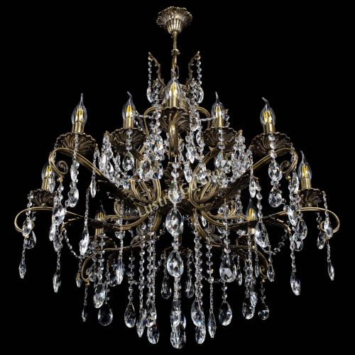 Люстра бронзовая Мелания №12/2 журавлик в Магнитогорске Гусь Хрустальный