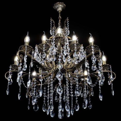 Люстра бронзовая Мелания №12/2 журавлик в Магнитогорске Гусь Хрустальный