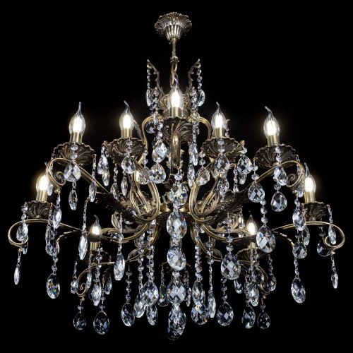 Люстра бронзовая Мелания №12/1 баден в Магнитогорске Гусь Хрустальный